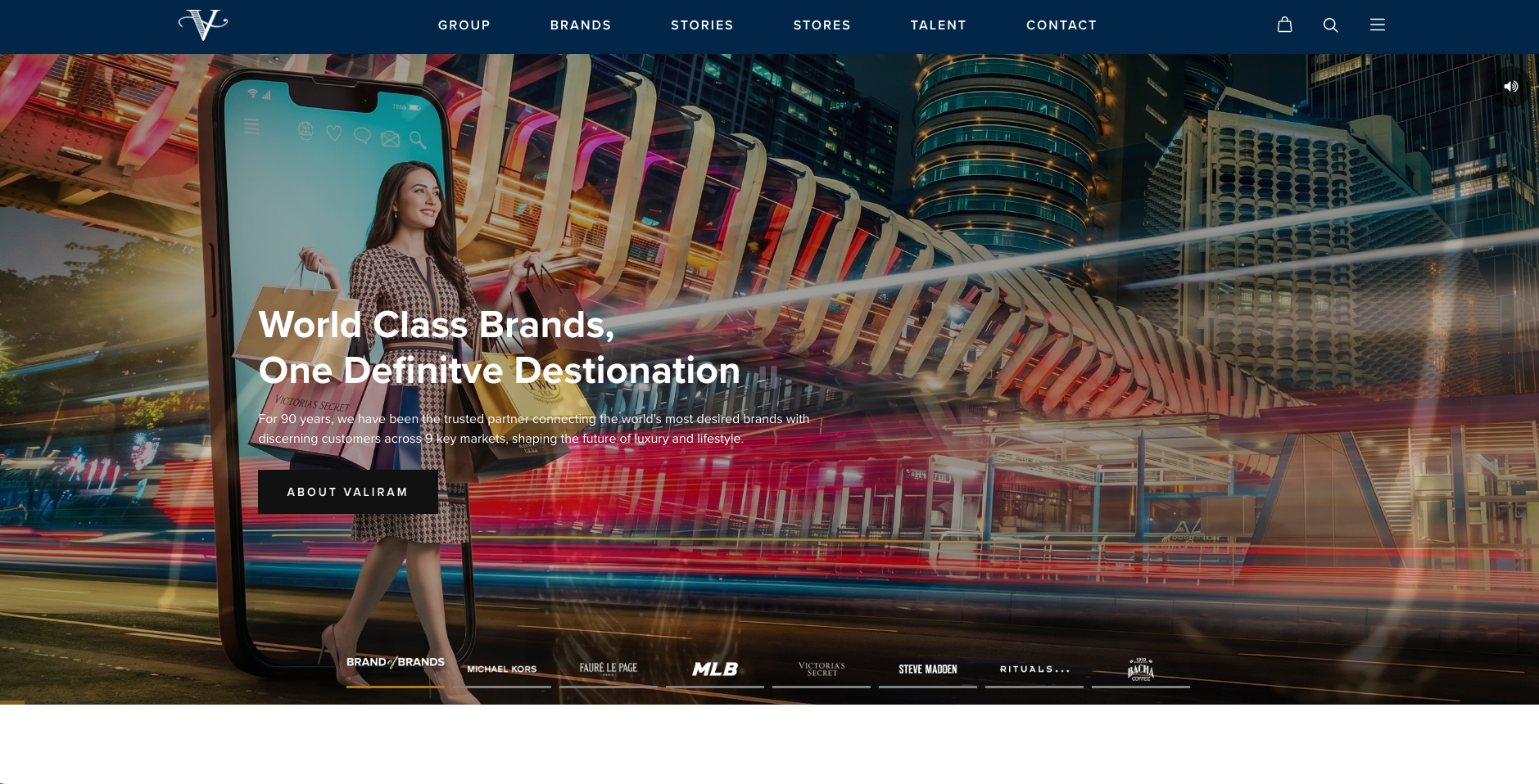 Project cover for Valiram Corporate Platform